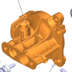 Obudowa sterownika - głowica pompy do Karcher K7